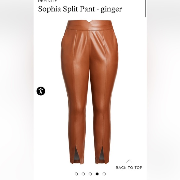 BOGO~Sophia Split Faux Leather pants~BOGO-add to cart and wait for deal - Picture 4 of 5
